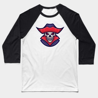 Pirate skull Baseball T-Shirt